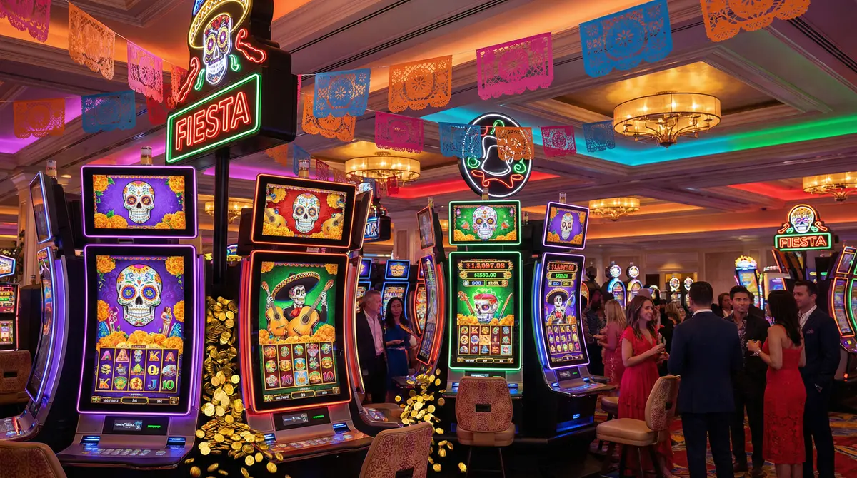 Tragamonedas con tema del Día de Muertos en casino mexicano